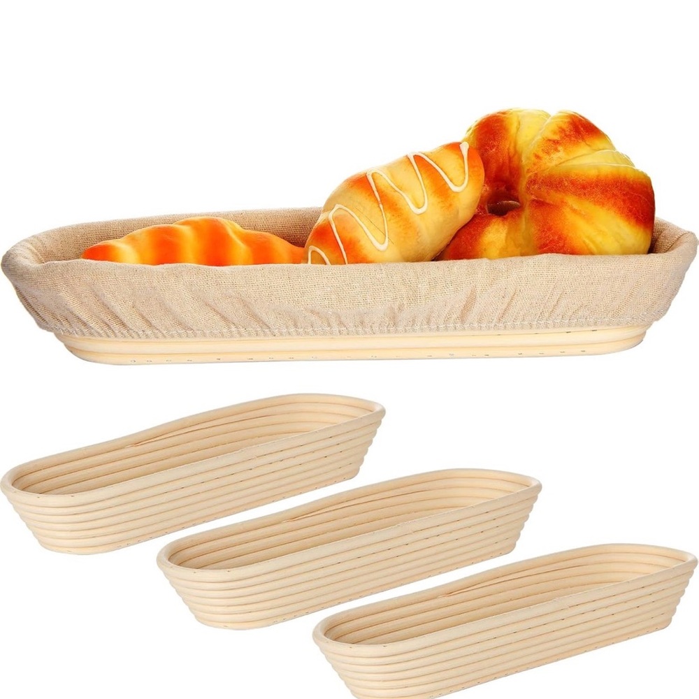 Banneton Natural Bread Proofing Basket 13 inch Set of Four